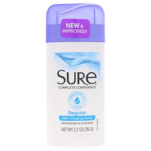 Sure Deodorant 2.7 Ounce Original Solid Regular 