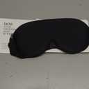 YFONG Weighted Sleep Mask, Women Men 3D Blocking Lights Sleeping Mask (4.2oz/120g), Pressure Relief Night Sleep Eye Mask with Adjustable Strap, Eye Cover Blindfold for Travel Nap Yoga, Black