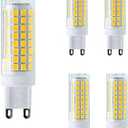 G9 LED Bulb 10W 110V Dimmable LED Corn Light Bulbs 100W Halogen Equivalent, 102 LED 2835, 4000K Natural White, Ceramic G9 Bi-Pin Base for Indoor Home Lighting Chandelier Ceiling Fan, 5 Pack