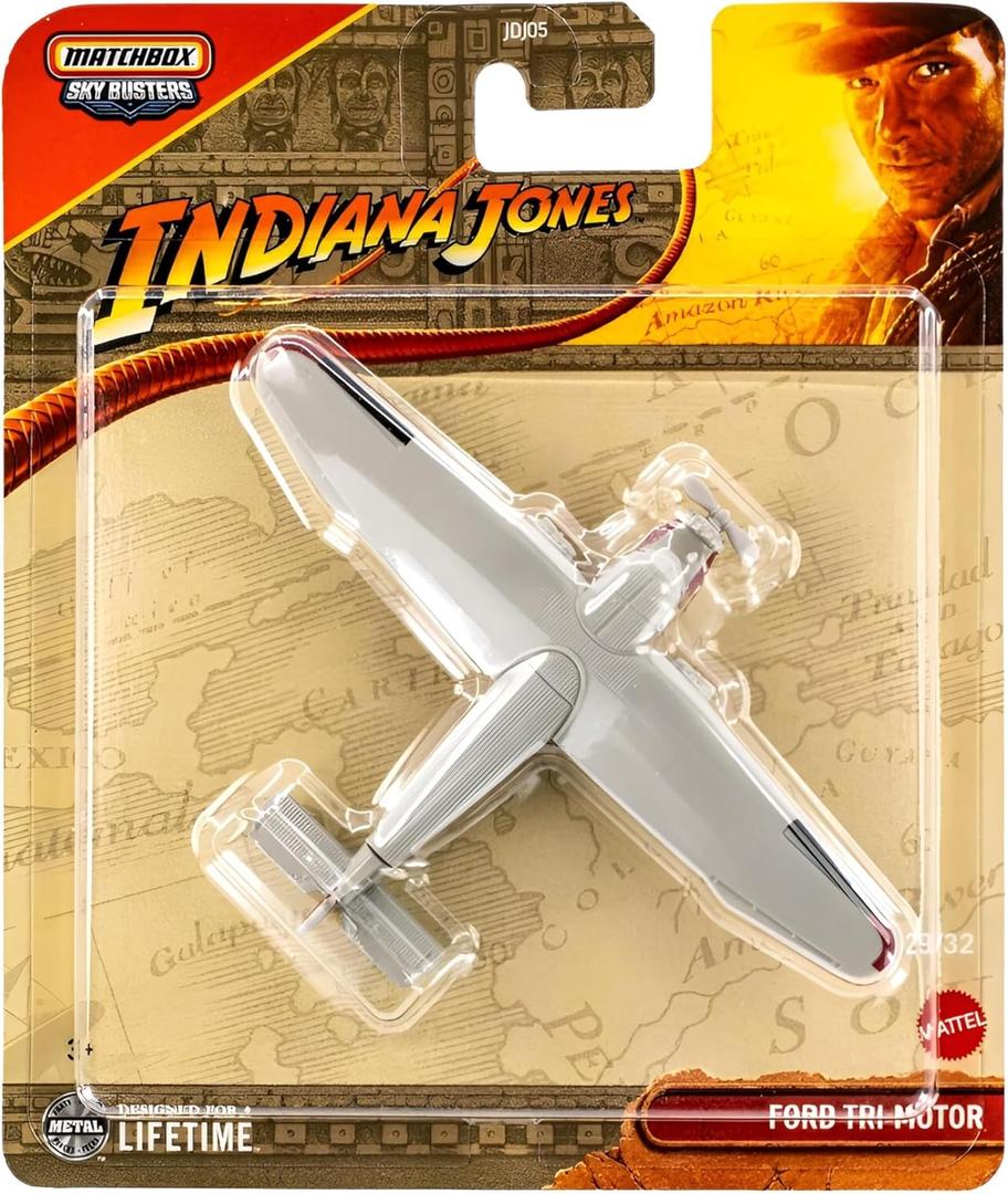 Matchbox Indiana Jones Ford Tri-Motor Plane Diecast Model