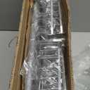 Corner Shower Caddy Tension Pole: Adjustable Rustproof 4-Tier Inside Bathroom Organizer - 47-121 inch Quick Installation Bathtub Shelves for Shampoo Storage - Rod Floor Standing Bath Rack (Silver)