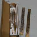 Goo-Ki Antique Brass Fluted Cabinet Pulls Backplate 7 9/16 in 2 Pack