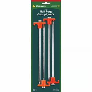 Coghlan's Silver Nail Pegs 13.625 in. H X 4.500 in. W X 10 in. L 4 pk
