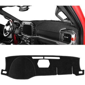 Pigenius Dash Cover for Toyota Tacoma 2024-2026 4Runner 2025-2026, Custom Fit Non Slip Dashboard Mat for Models Without HUD with Center JBL Removable Speaker, Polyester Dashboard Cover Black