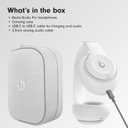 Beats Studio Pro - Premium Wireless Over-Ear Headphones- Up to 40-Hour Battery Life, Active Noise Cancelling, USB-C Lossless Audio, Apple & Android Compatible - Matte White