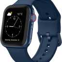 Sport Band Compatible with Apple Watch Bands 49mm 46mm 45mm 44mm 42mm 41mm 40mm 38mm, Soft Silicone Replacement Strap with Classic Clasp for iWatch Series 11 10 9 8 7 6 5 4 3 2 1 SE Ultra Women Men