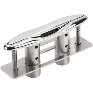 Laorde Pop Up Boat Cleat, 316 Stainless Steel, Retractable Marine Grade Flush Mount Dock Cleat with Backing Plate for Yacht