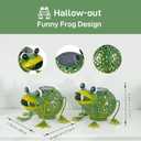 Solar Lanterns Outdoor Waterproof, 2 Pack Frog Solar Lights with Auto On/Off for Garden Yard Pathway Table Decor,2025 Gardening Lovers Mom Gifts