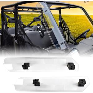 Side Wind Deflector for Can-Am Defender, Air Deflectors Windscreen Windshield Deflector Kit for Can-Am Defender Maverick Trail Polaris Ranger XP 1000 900 570 General 1000 Accessories(2 PCS)