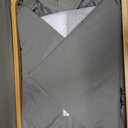 efluky Laundry Hamper 3 Section with lid and 3 Removable Bags, Silver Grey, 160L Trio