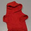 QWINEE 3Pcs Dog Hoodie Cat Apparel Dog Custume Set with Necklace and Sunglasses Pet Clothes for Puppy Small Medium Dogs Cats Red, Size: XL