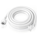 6.6FT 2 Meter Wave Wheel Drum Washing Machine Water Supply Pipe Extension Pipe with Steel Head, Fully Automatic Drum Washing Machine Water Inlet Hose