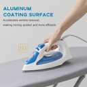 Small Ironing Board Cover 13"x43", RAINHOL Iron Board Replacement Cover and Pad, Thick Felt Padding, Scorch Resistant 100% Cotton, Heat Reflective, Elastic Edge, Grey