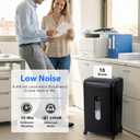 Ultra Low Noise 48dB Micro Cut Paper Shredder for Home Office