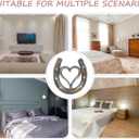 BESTOYARD Heart Shaped Horseshoe Wall Decor | Rustic Western Wall Hanging Sculpture in Black Resin | Farmhouse Equestrian Home Decor & Good Luck Housewarming