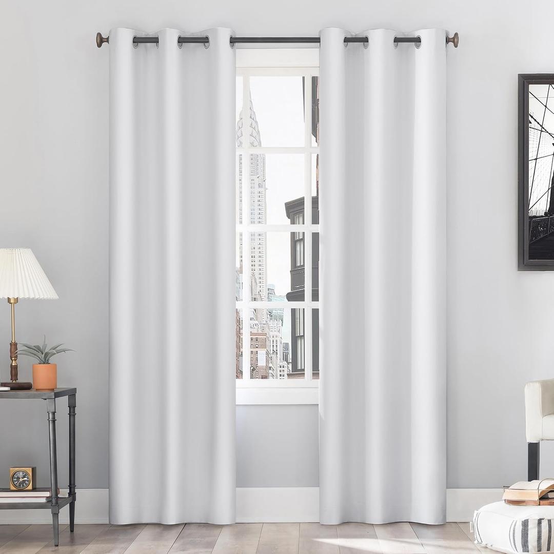 Sun Zero Cyrus Thermal 100% Blackout Grommet Curtain Panel Pair 40" x 84"