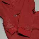 Arshiner Girls 2 Piece Outfits Sweatsuit Set Half Zip Lapel Collar Long Sleeve Sweatshirt Sweatpant Tracksuit Sets (5-6 Years, Red)