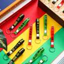 96 Pcs Black History Month Party Gifts Bulk Black History Month Favors Stuffers Silicone Keychains Keyrings Freedom Day Decorations American African Celebration Party Supplies