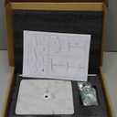 Hand Towel Holder Stand, T-Shape Hand Towel Rack for Bathroom, Hand Towel Stainless Steel for Kitchen Vanity Countertop, Marble Base Brushed Adjustable 9.06" -17.68" (Silver)