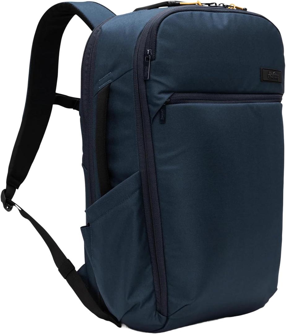 Halfday Roamer All-in-One Travel Backpack: 15” Laptop Compartment, Built-In Shoe/Laundry Pouch (Magnetic Sternum Strap, Padded Shoulder Support), Weekend & Business Trip Carry-on Bag, Marine, Medium