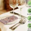 RUVANTI Cloth Napkins Set of 6 Cotton 100%, 18x18 Inches Napkins Cloth Washable, Soft, Absorbent. Cotton Napkins for Parties, Christmas, Thanksgiving, Weddings, Dinner Napkins Cloth - Dusty Palette