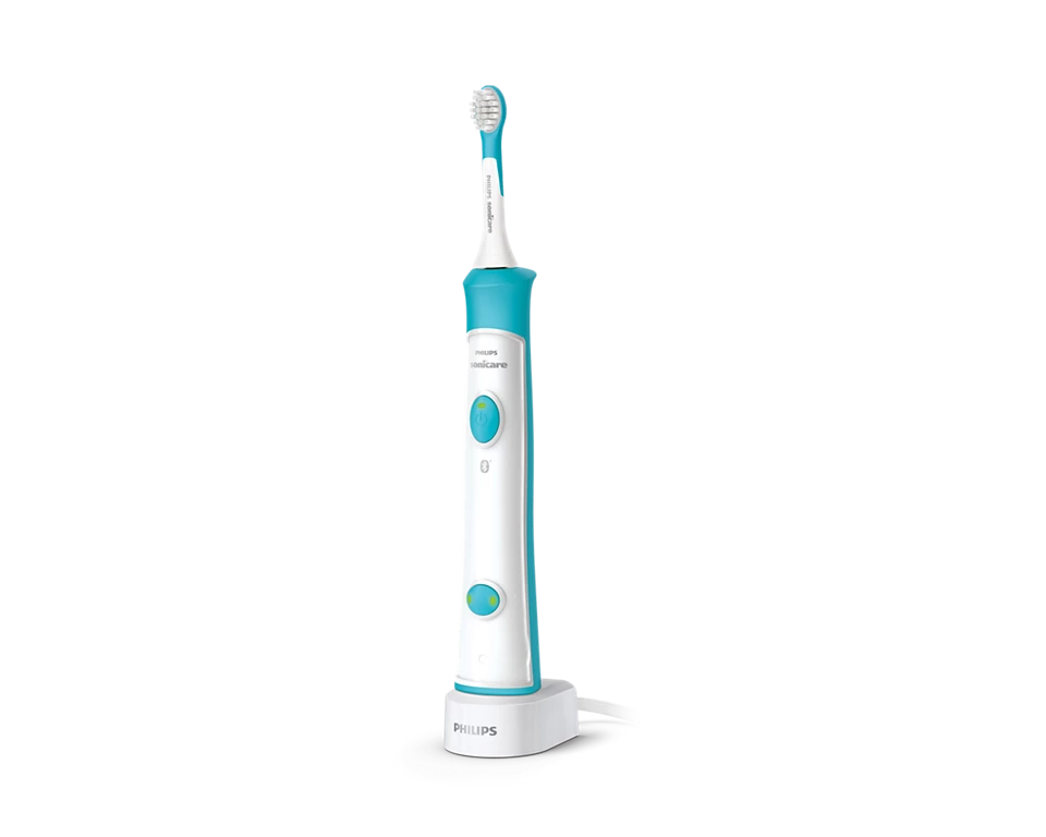 Philips Sonicare for Kids 3+ Bluetooth Connected Rechargeable Electric Power Toothbrush, Interactive for Better Brushing, Turquoise, HX6321/02