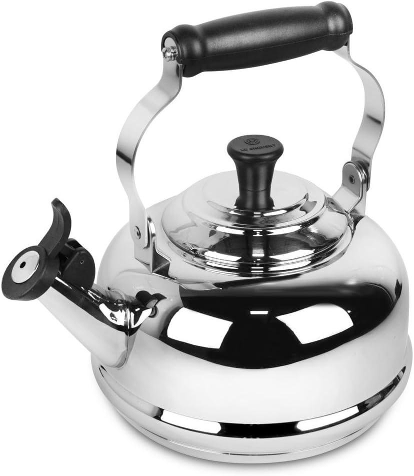 Le Creuset Stainless Steel Whistling Tea Kettle, 1.7 qt.