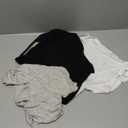 Women's Pleated Fake Turtleneck Dickey Detachable Collar Dickey Half Top Mock Blouse Collar Shirts (One Size-Large, Black+white+grey)