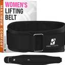 ProFitness Weight Lifting Belt for Women - 4'' Wide Comfortable Workout Belt for Women - Weight Belt for Women Squats & Deadlifts - Back Support Weight Lifting Belt Women & Men
