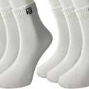 Breathable Organic Natural Cotton Ankle Socks for Men and Women  Lightweight Comfort  Turkish Made 3 Pairs (5-10, White-02)