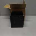 Tissue Box Cover Square Resin Tissue Holder for Home Decor, Hand Poured Marble Tissue Box Holder, 5 x 5 x 5.5 inches, Black