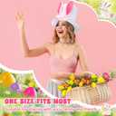 Glitopper Bunny Ear Top Hat Bunny Ears Rabbit Hat for Women Cute Rabbit for Carnival Easter Halloween Party Cosplay Accessory