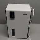 NineSky Dehumidifier for Home, 95 OZ Water Tank, (1000 sq.ft) Dehumidifiers for Bathroom Bedroom Basement with Auto Shut Off,7 Colors LED Light(White)