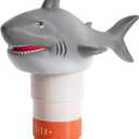 XY-WQ Chlorine Floater, Floating Pool Chlorine Dispenser (Shark), Fits 1 and 3 Inch Tablets for Large and Small Pools, Hot Tub, Spa