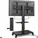 Rolling TV Stand with Power Outlet for 26-75 in LCD/LED TVs, up to 110 lbs