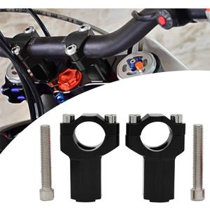 JFG RACING Dirt Bike Handlebar Riser,Motorcycle Handlebar Risers Bar Mounts Clamps CNC for 250XC-F 250XC 300XC 350XC-F 450XC-F 19-22/SX125 SX150 SX250 SXF250 SXF350 SXF450 XCF250 XCF350 16-19 (Black)