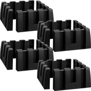 4 Sets Car Trunk Organizer Blocks for Back of SUV Multipurpose Car Storage Organizer Blocks Trunk Divider to Wool Carpet for Truck SUV Van Cargo