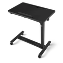Adjustable Overbed Bedside Table, Hospital Bed Table with Wheels, Portable Rolling Desk, Mobile Small Standing Desk, Rolling Laptop Stand, Computer Cart
