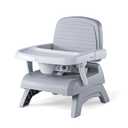 Chicco Bento Booster 3-in-1 Portable Booster Seat for Table, Feeding Seat and Toddler Chair for Babies and Toddlers, for Children up to 50 lbs., Lightweight, Compact Fold | Oyster/Grey