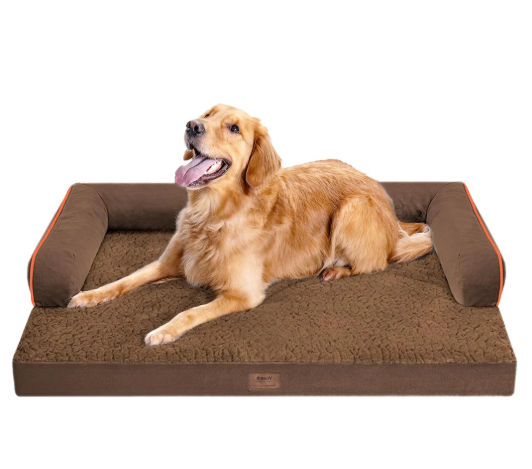 Large Dog Bed Orthopedic Washable - Beds Bolster - Medium XL XLarge Big Dogs - Memory Foam Couch Sofa - Waterproof with Removable Cover