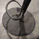 KCC Bar Stools Set of 2, Swivel Adjustable Height Barstools, PU Leather Upholstered Bar Chairs with Footrest, Bentwood Bar Stool for Kitchen, Bar, Dining Room(Black PU) Pack of 1