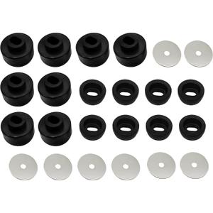 (489)
7-141 Body and Cab Mount Bushing Kit for Chevy Silverado & Sierra 1500/2500 2WD/4WD 1999-2014 Polyurethane Body Cab Mounts & Washers (Black 24PCS)