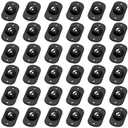 TRVL FIELDER Self Adhesive Caster Wheels, Appliance Rollers Appliance Slider for Kitchen, 360 Swivel Small Casters - Solve Coffee Maker Air Fryer Small Appliances Countertop Sliding (Black - 36 Pcs) 