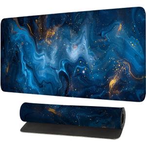 Mouse Pad Gaming Mousepad 31.5 x 11.8in Large Mouse Pad for Keyboard and Mouse with Anti-Slip Rubber Base, Keyboard Pad XL Mouse Mat for Home and Office,Abstract Galaxy