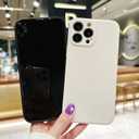 Compatible with iPhone 13 Pro 6.1 Inches Case, Ultra-Thin Soft Liquid Silicone Shock Resistant Fashion Mobile Phone Cover Designed for Men and Women(White)