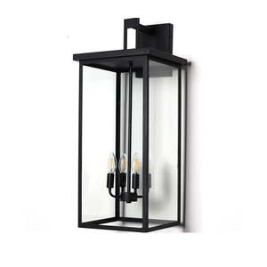 30" Extra Large Outdoor Wall Lights Exterior Wall Sconce,Black Outdoor Garage Lights,Modern Exterior Light Fixtures,Waterproof Outdoor Porch Lights for House,Front Door Light Fixture E12 Base