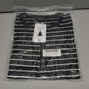 ZESICA Womens Long Sleeve Striped Shirts V Neck Button Up Sweater Casual Loose Basic Tops Trendy Spring Clothes (M)