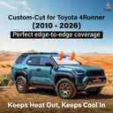 EcoNour Windshield Sunshade for Toyota 4Runner 2010-2023 2024 2025 2026, SR5, Trail, TRD (Off-Road, Premium, Pro) Limited, Front Window Sun Shade Cover, UV Heat Blocker & Protector, Car Accessories