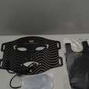 INIA Red Light Therapy Mask for Face  4 Light Modes with 850nm NIR, Red & Blue LED Light Therapy, 2600mAh Rechargeable LED Face Mask for Radiant Glow at Home, Black