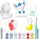 Stitch Paint Your Own Figurines Set - Bundle with DIY Painting Set of Lilo & Stitch, Stickers, More | Disney Figures Arts & Crafts for Kids, Disney Ceramic Figures to Paint for Kids